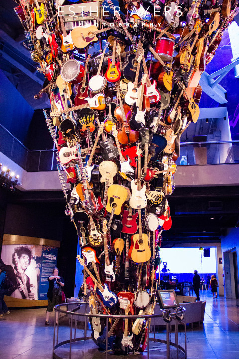 guitars at experience music project museum seattle (atlanta portrait photographer)