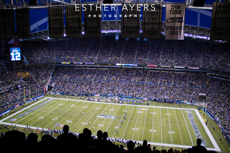 seattle seahawks football game - centurylink field (photograph)