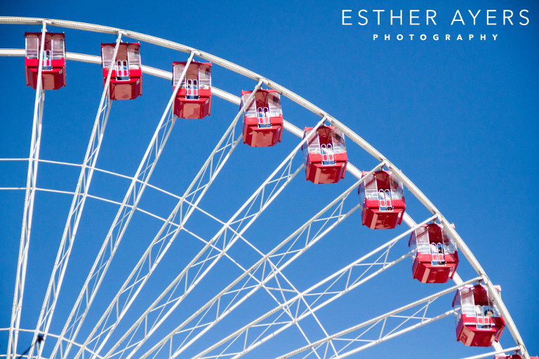 ferris wheel at navy pier in chicago