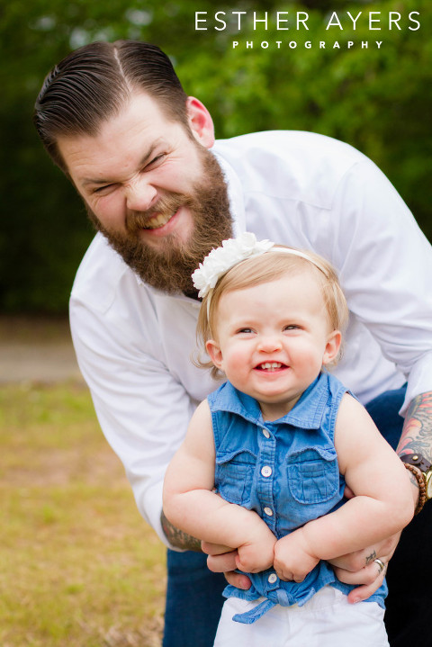 stunning park portraits – sweet baby girl and parents (atlanta family photographer)