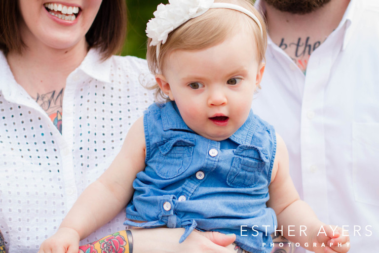 stunning park portraits – sweet baby girl and parents (atlanta family photographer)