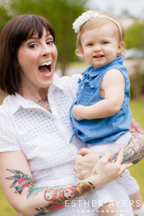 stunning park portraits – sweet baby girl and parents (atlanta family photographer)