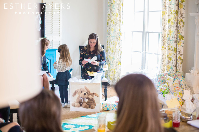 expecting mom at baby shower