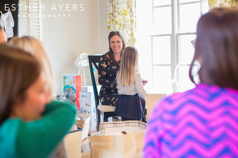 expecting mom at baby shower