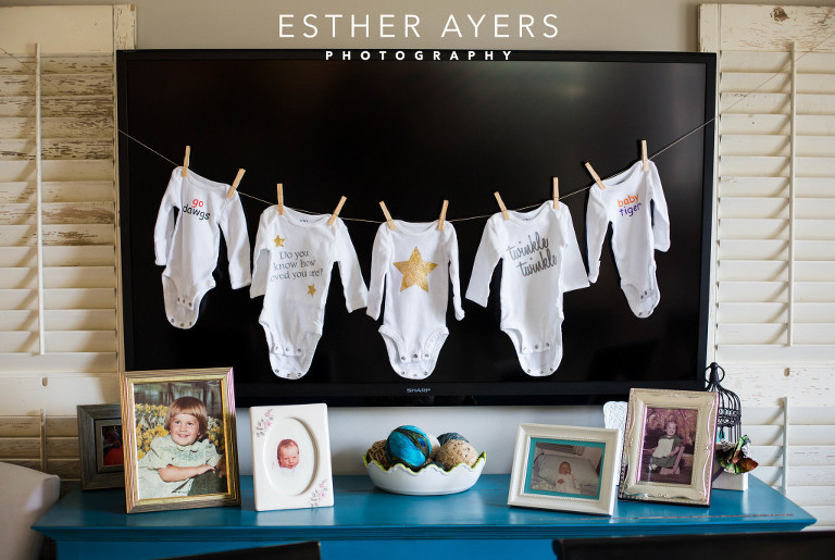 Baby onesie Atlanta newborn photographer