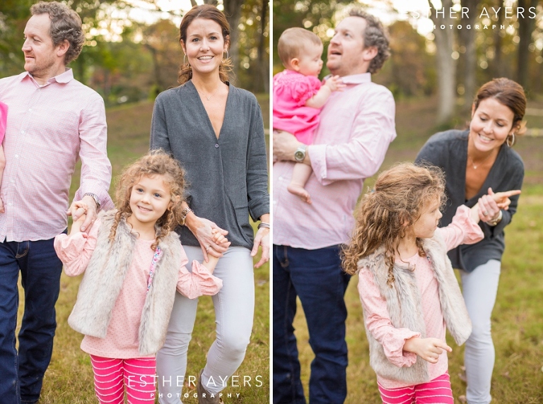 Stunning family photos in Atlanta park at sunset