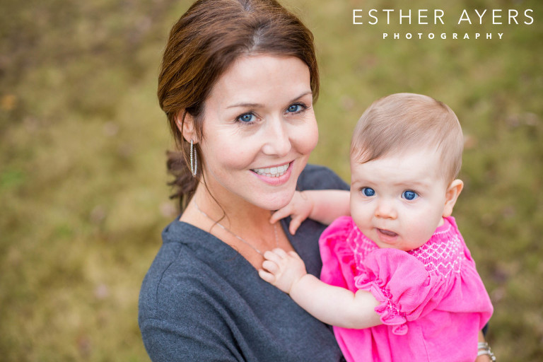 beautiful mother and her precious baby girl in her arms