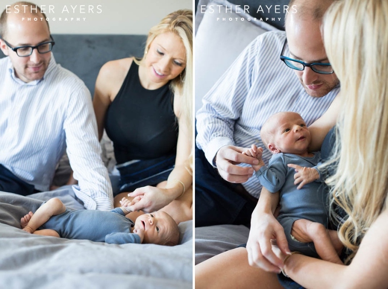 Adorable Atlanta Couple and their newborn baby boy