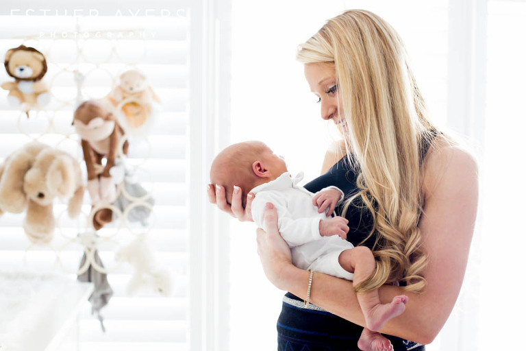 Beautiful Buckhead Mom and her newborn baby boy
