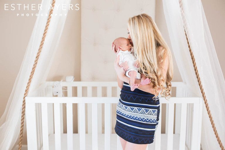 Beautiful Buckhead Mom and her newborn baby boy