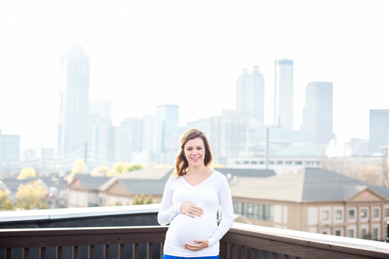 Stunning Expecting Mama - Atlanta Skyline