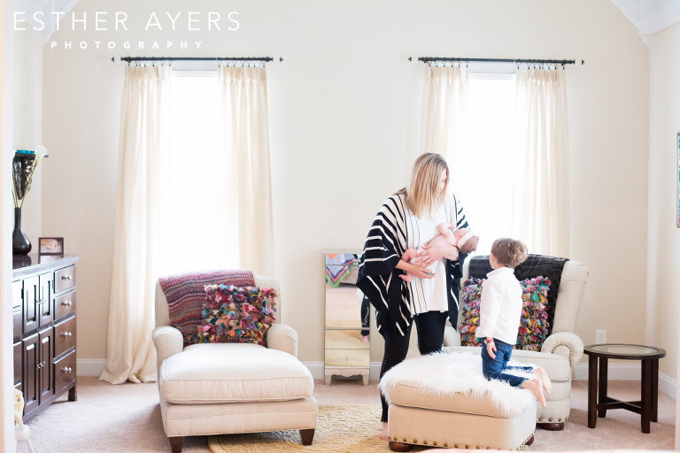 stunning mama with baby girl - atlanta newborn photographer