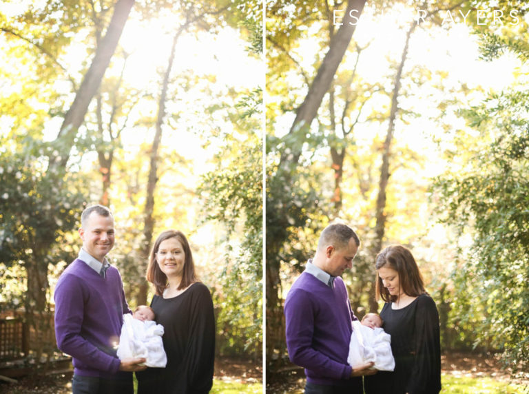 precious parents and their newborn baby boy - esther ayers photography