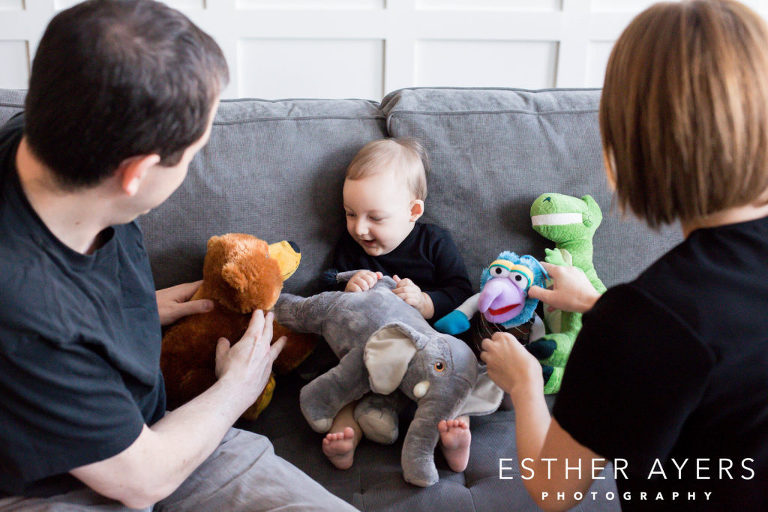Six Month Old Baby Boy and his toys - esther ayers photography 