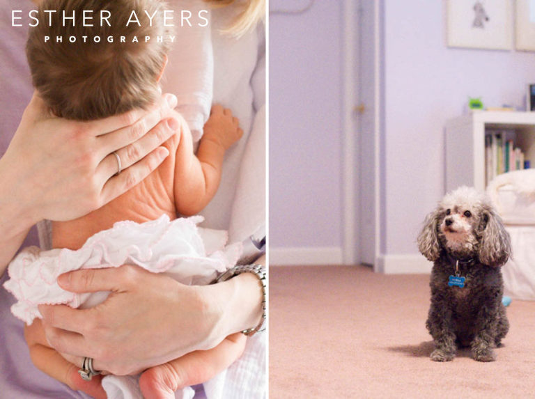 Mom holding Newborn Baby Girl